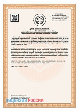 Приложение СТО 03.080.02033720.1-2020 (Образец) Нижняя Тура Сертификат СТО 03.080.02033720.1-2020
