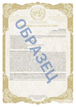 Образец Приложение к СТО 01.064.00220722.2-2020 Нижняя Тура Сертификат СТО 01.064.00220722.2-2020 